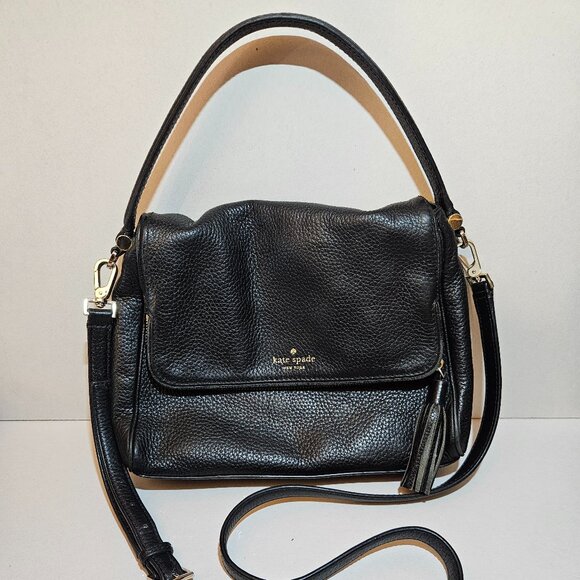 KATE SPADE NY Chester Street Miri Black Pebbled Leather Shoulder Crossbody Bag - Picture 2 of 5